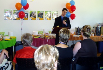 Alex Makin at the launch of Maroondah's Mobility Expo