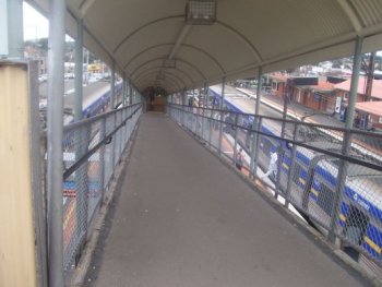 The current Ringwood Station with ramps that fail disability access standards